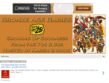 Tablet Screenshot of bronzeagebabies.blogspot.com