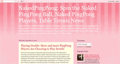 Desktop Screenshot of nakedpingpong.blogspot.com