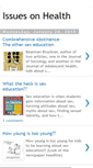 Mobile Screenshot of debateonhealth.blogspot.com