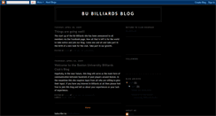 Desktop Screenshot of bubilliards.blogspot.com