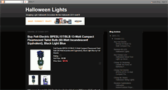 Desktop Screenshot of halloweenlights.blogspot.com