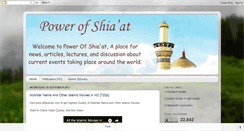 Desktop Screenshot of powerofshiaat.blogspot.com