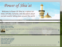 Tablet Screenshot of powerofshiaat.blogspot.com