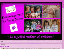 Tablet Screenshot of encouragementforbusymums.blogspot.com