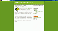 Desktop Screenshot of cellphoneradiationprotection.blogspot.com