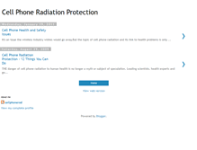 Tablet Screenshot of cellphoneradiationprotection.blogspot.com