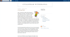 Desktop Screenshot of citalopramwithdrawal.blogspot.com