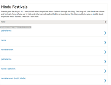 Tablet Screenshot of hindufestiv.blogspot.com