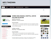 Tablet Screenshot of infotanzania.blogspot.com