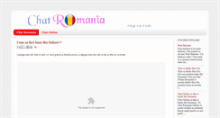 Desktop Screenshot of chat-romania.blogspot.com