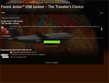 Tablet Screenshot of forestanion-usb-ionizer.blogspot.com