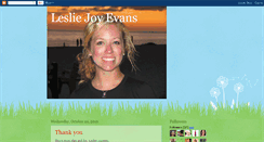 Desktop Screenshot of lesliejoyevans.blogspot.com