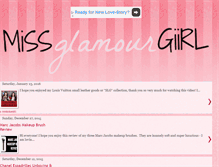 Tablet Screenshot of missglamourgiirl.blogspot.com