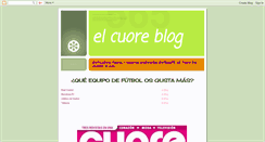Desktop Screenshot of elcuoreblog.blogspot.com