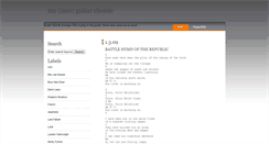 Desktop Screenshot of myrareguitarchords.blogspot.com
