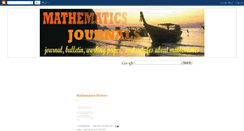 Desktop Screenshot of mathematics-journals.blogspot.com