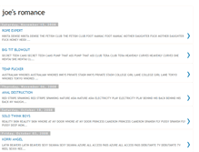 Tablet Screenshot of joesromance.blogspot.com