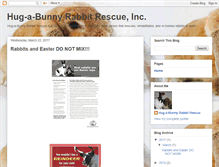 Tablet Screenshot of hugabunnyrabbitrescue.blogspot.com