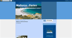 Desktop Screenshot of mallorca-ferien.blogspot.com