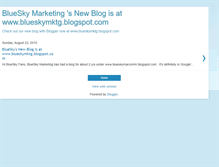 Tablet Screenshot of blueskymarcomm.blogspot.com