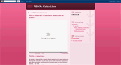 Desktop Screenshot of caidalibrefisica.blogspot.com