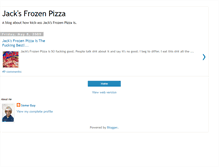 Tablet Screenshot of jacksfrozenpizza.blogspot.com