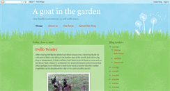 Desktop Screenshot of agoatinthegarden.blogspot.com