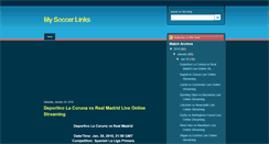 Desktop Screenshot of my-soccer-links.blogspot.com