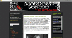 Desktop Screenshot of mordorsonoro.blogspot.com