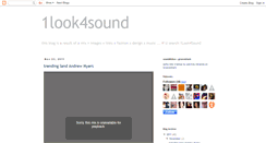 Desktop Screenshot of 1look4sound.blogspot.com