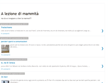 Tablet Screenshot of alezionedimammita.blogspot.com