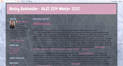 Desktop Screenshot of bbohlender.blogspot.com