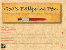 Tablet Screenshot of godsballpoint.blogspot.com