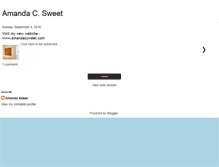 Tablet Screenshot of amandacsweet.blogspot.com