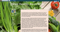 Desktop Screenshot of beingahealthyraven.blogspot.com