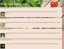 Tablet Screenshot of beingahealthyraven.blogspot.com