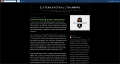 Desktop Screenshot of elitebasketballtraining.blogspot.com