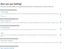 Tablet Screenshot of howareyoufeeling.blogspot.com