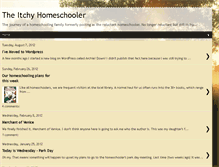 Tablet Screenshot of itchyhomeschooler.blogspot.com