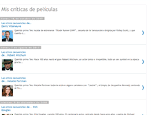 Tablet Screenshot of miscriticasdepeliculas.blogspot.com
