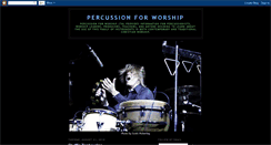 Desktop Screenshot of percussionforworship.blogspot.com