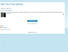Tablet Screenshot of iphone--free.blogspot.com