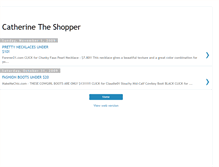 Tablet Screenshot of catherinetheshopper.blogspot.com