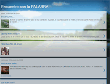 Tablet Screenshot of encuentroconlapalabra.blogspot.com