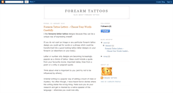 Desktop Screenshot of forearm-tattoos.blogspot.com