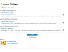 Tablet Screenshot of forearm-tattoos.blogspot.com