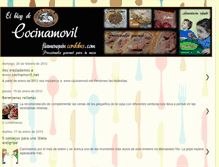 Tablet Screenshot of cocinamovil.blogspot.com