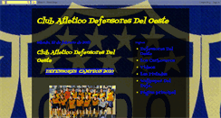 Desktop Screenshot of clubatleticodefensoresdeloeste.blogspot.com