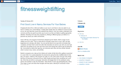 Desktop Screenshot of fitnessweightlifting.blogspot.com