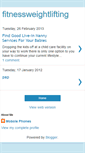 Mobile Screenshot of fitnessweightlifting.blogspot.com